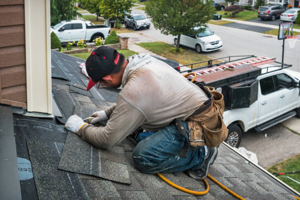 Professional Gutter Installation technician working in La Plata, MD